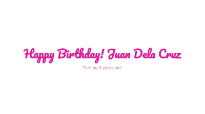 Birthday Site Preview